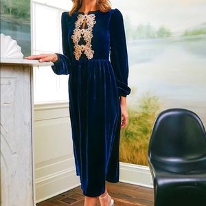 SALONI Midnight Camille Bow Dress